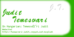 judit temesvari business card